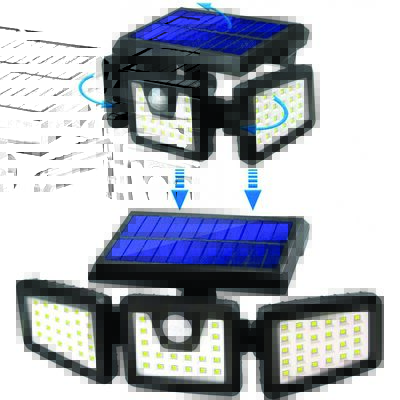 Solarna lampa bezpieczeństwa z czujnikiem ruchu