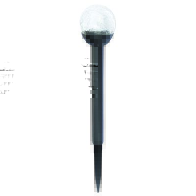 Lampa solarna ogrodowa kula 33,5 cm czarna
