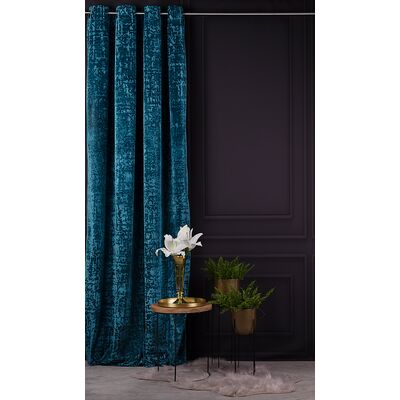 Zasłona Chic Green Petrol 140 x 270 cm przelotki