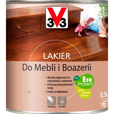Lakier do mebli połysk 0,5 l dąb jasny