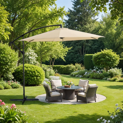 Parasol boczny 300 cm cappucino