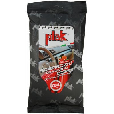 Chusteczki do kokpitu matowe grapefruit Plak