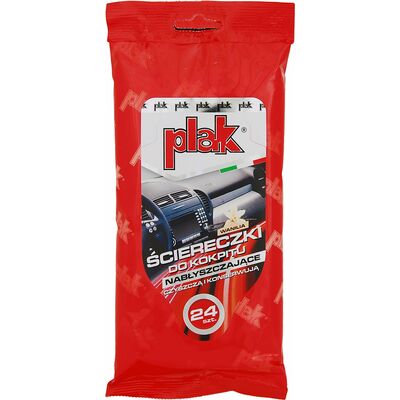 Chusteczki do kokpitu nabłyszczające wanilia Plak