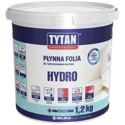 TYTAN PROFESSIONAL Płynna folia HYDRO 1,2 kg szary