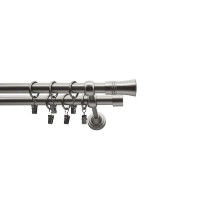 Karnisz kuty 19 mm chrom-mat II 240 cm atena mała