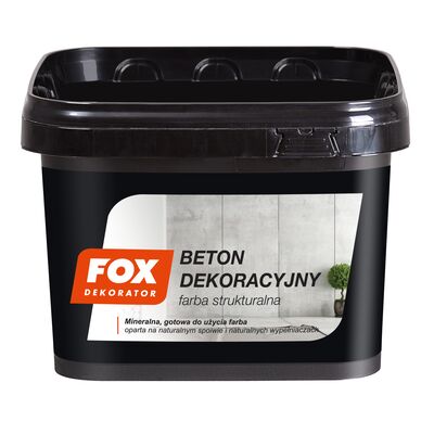 Farba strukturalna BETON DEKORACYJNY 4 kg FOX