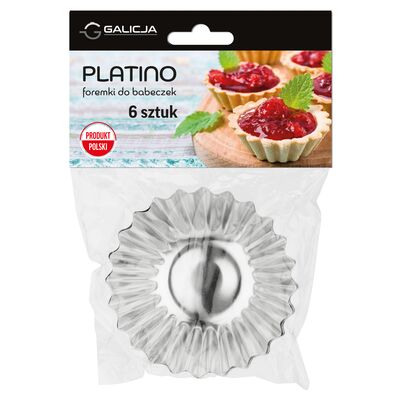 Foremki do babeczek PLATINO 7 cm 6 sztuk