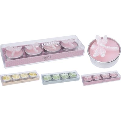 Świeca Tealight ważka 4 sztuki