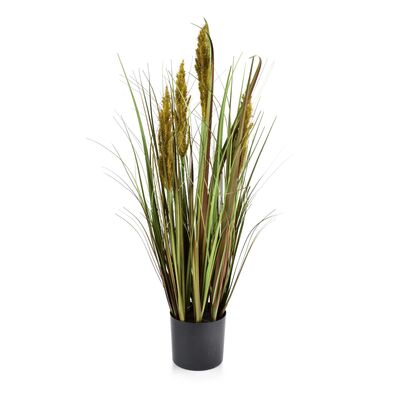 Kwiat sztuczny trawa ciemna zieleń w doniczce 75 cm