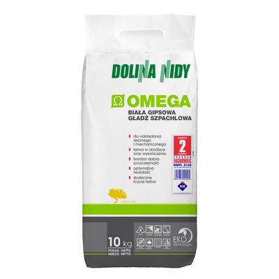 Gipsowa gładź szpachlowa OMEGA 10 kg Dolina Nidy