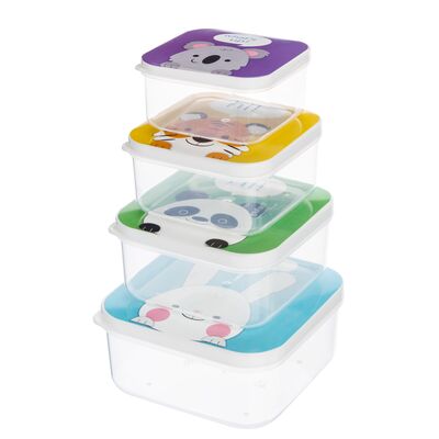 Komplet Pojemników LUNCHBOX 4 sztuki