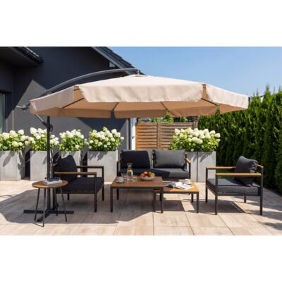 Parasol boczny 350 cm cappuccino