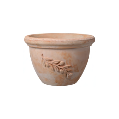 Doniczka ceramiczna Ciotola Olive 30 cm ceglana