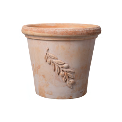 Doniczka ceramiczna Cilindro Olive 30 cm ceglana