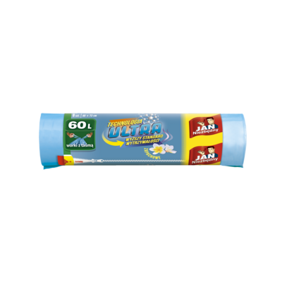 Worki na śmieci LD Ultra zapachowe 60 l 8  sztuk Jan Niezbędny