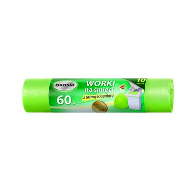Worki na śmieci HD taśma 60 l 10 sztuk