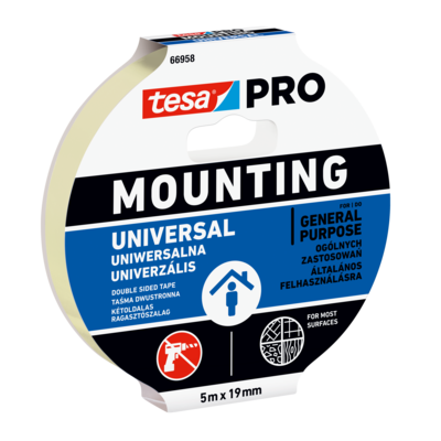 Uniwersalna taśma montażowa piankowa 5 m x 19 mm tesa