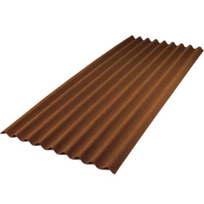 Płyta falista BASE 200 x 86 cm brązowa Onduline