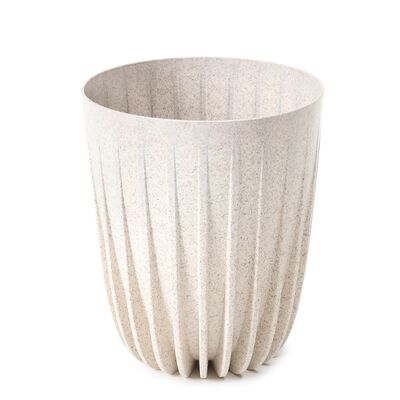 Doniczka MIRA ECO wood 14,5 cm biały