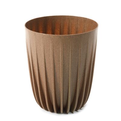 Doniczka MIRA ECO wood 14,5 cm naturalne drewno