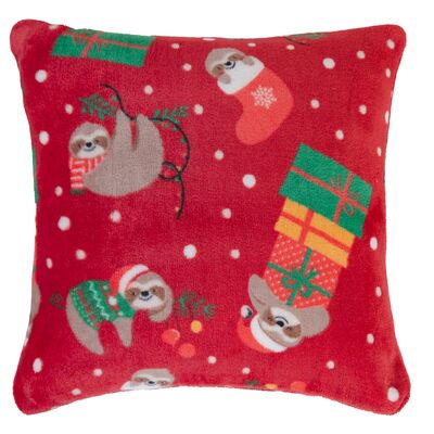 Poszewka dekoracyjna Snowy Pets 40 x 40 cm czerwona