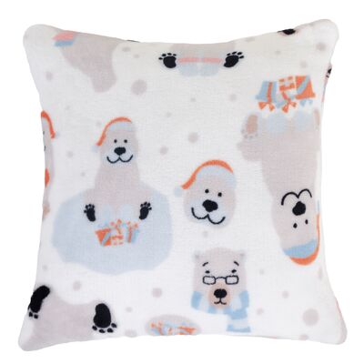 Poszewka dekoracyjna Snowy Pets 40 x 40 cm szara