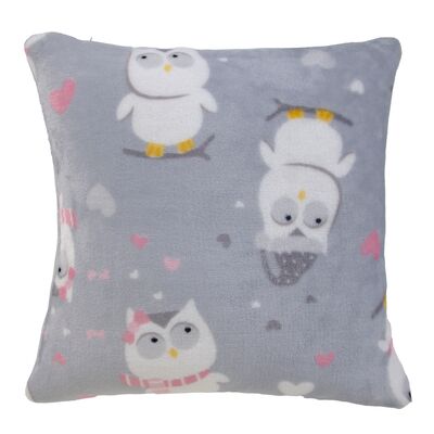 Poszewka dekoracyjna Snowy Pets 40 x 40 cm szara