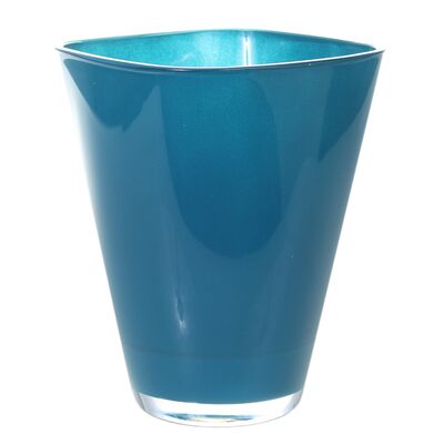 Osłonka szklana AMARANTA 14,5 cm niebieski petrol