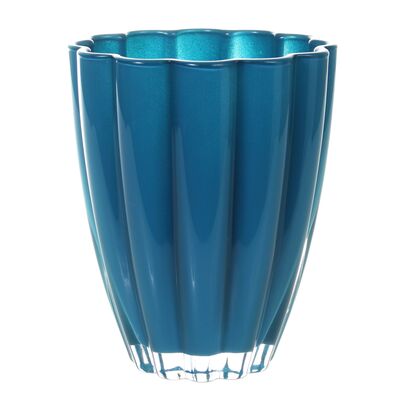 Osłonka szklana ISMENA 13 cm niebieski petrol