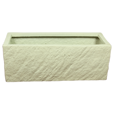 Donica FIBERSTONE prostokąt niski 70 x 26 x 31 cm biała