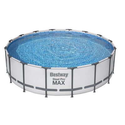 Basen stelażowy Steel Pro MAX 488 x 122 cm szary Bestway