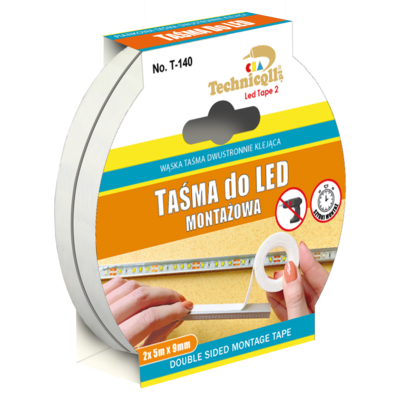 Taśma montażowa do led 2 szt