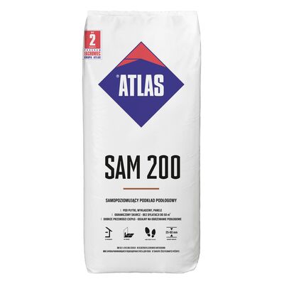 Samopoziomujący podkład podłogowy 25-60 mm ATLAS SAM 200 25 kg