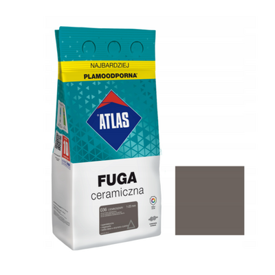 Fuga ceramiczna 036 ciemnoszary alubag 5 kg ATLAS