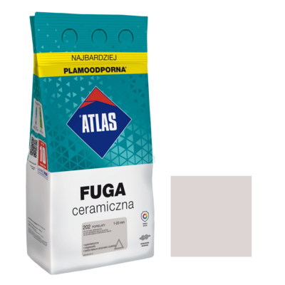 Fuga ceramiczna 202 popielaty alubag 5 kg ATLAS