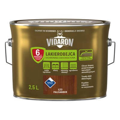 Lakierobejca Ochronno-Dekoracyjna Palisander L23 2,5 l VIDARON