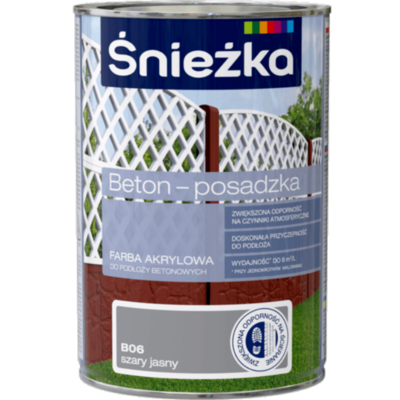 Farba Beton-Posadzka szary jasny 1 l ŚNIEŻKA