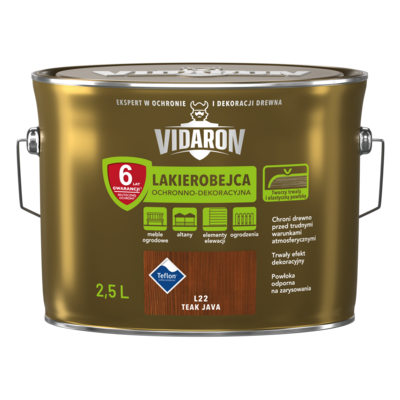 Lakierobejca Ochronno-Dekoracyjna Teak Java L22 2,5 l VIDARON