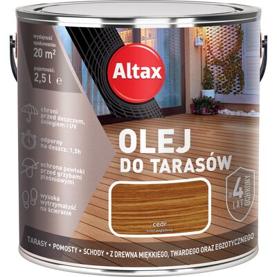 Olej do tarasu 2,5 l Cedr Altax