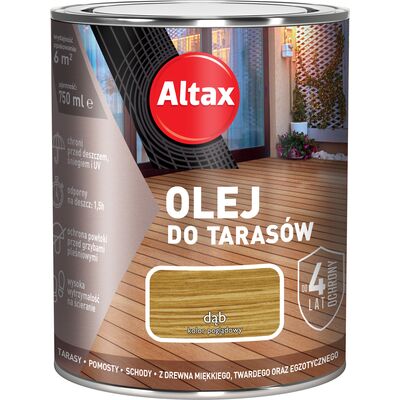 Olej do tarasu 0,75 l Dąb Altax