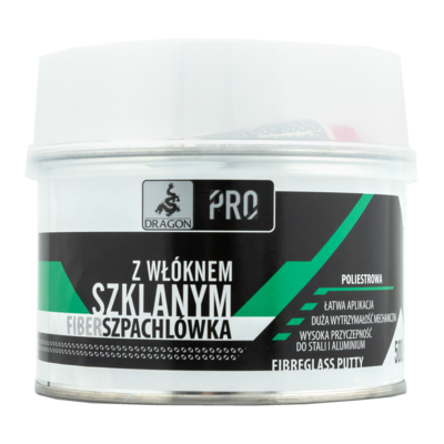 Szpachlówka Fiber z włóknem szklanym 500 g DRAGON PRO