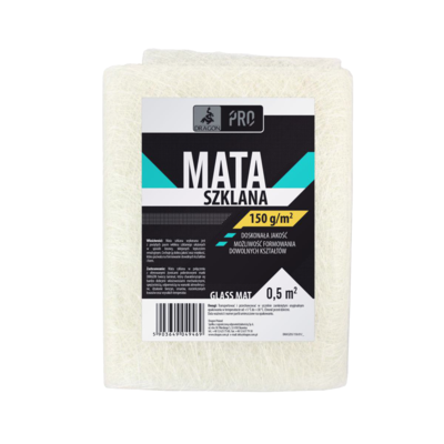 Mata szklana 0,5 m² 150 g/m² DRAGON PRO