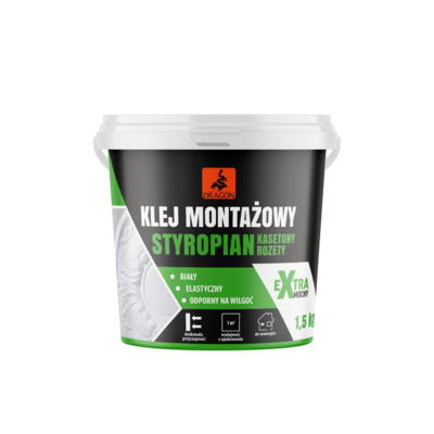 Zdjęcie klej montażowy styropian - kasetony - rozety 1,5 kg dragon