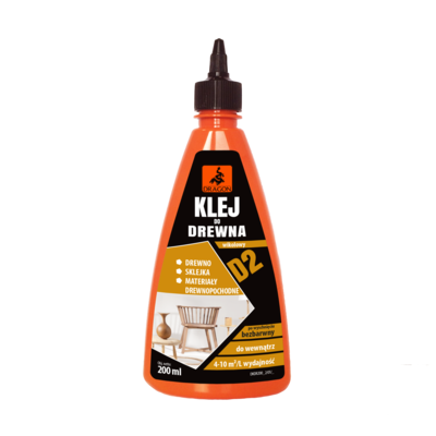 Klej do drewna D2 200 ml tworzywo DRAGON