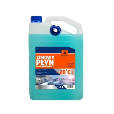 Płyn do spryskiwaczy -20°C zimowy PREMIUM morski 4 l DRAGON