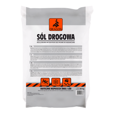 DRAGON Sól drogowa 20 kg