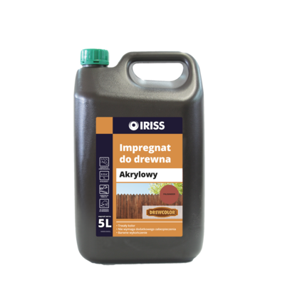 Impregnat akrylowy do drewna 5 l palisander IRISS