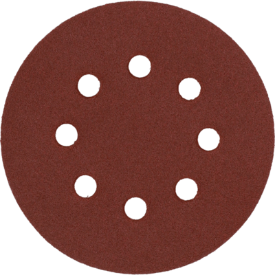 Krążek ścierny z rzepem z otworami 125 mm P100 5 szt. KRAFTLINE PRO