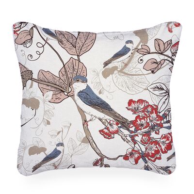 Poduszka flanelowa Fleur 40 x 40 cm ecru