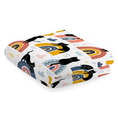 Koc flanelowy Cattos 130 x 170 cm mix